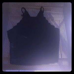 A black crop top